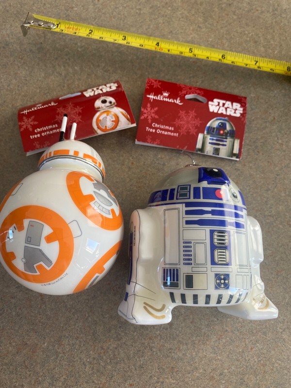 2 Star Wars Hallmark tree ornaments R2D2