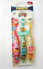 Dr. Fresh Firefly Disney Tsum Tsum Toothbrush 3 Value Pack Soft Bristles for Kid