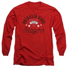 Valdosta State University Adult Long Sleeve T-Shirt Blazers, Red, S-3XL