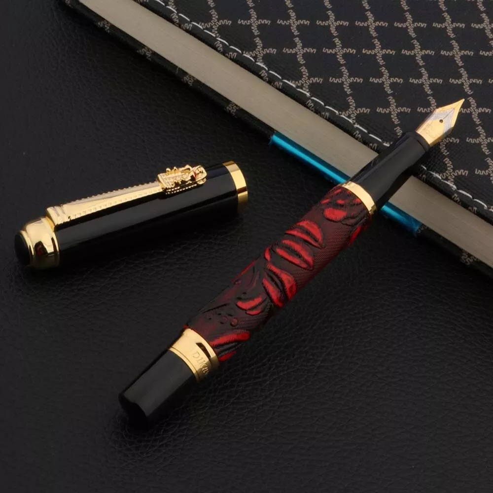 Leather cheap fountain pen