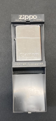 ZIPPO Feuerzeug Windproof Lighter Chrom - Sonderausgabe CANON - Top Zustand