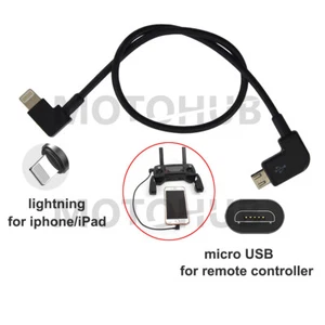 OTG Micro USB Cable for DJI Phantom 3 4 Inspire 1 2 RC Control IOS iPhone/iPad