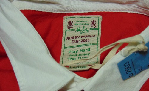 Rugby World Cup 2003 Short sleeve rugby shirt NWOT large - Picture 4 of 4