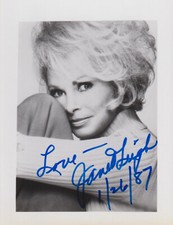 JANET LEIGH Original Autogramm signiertes Foto Top Portrait