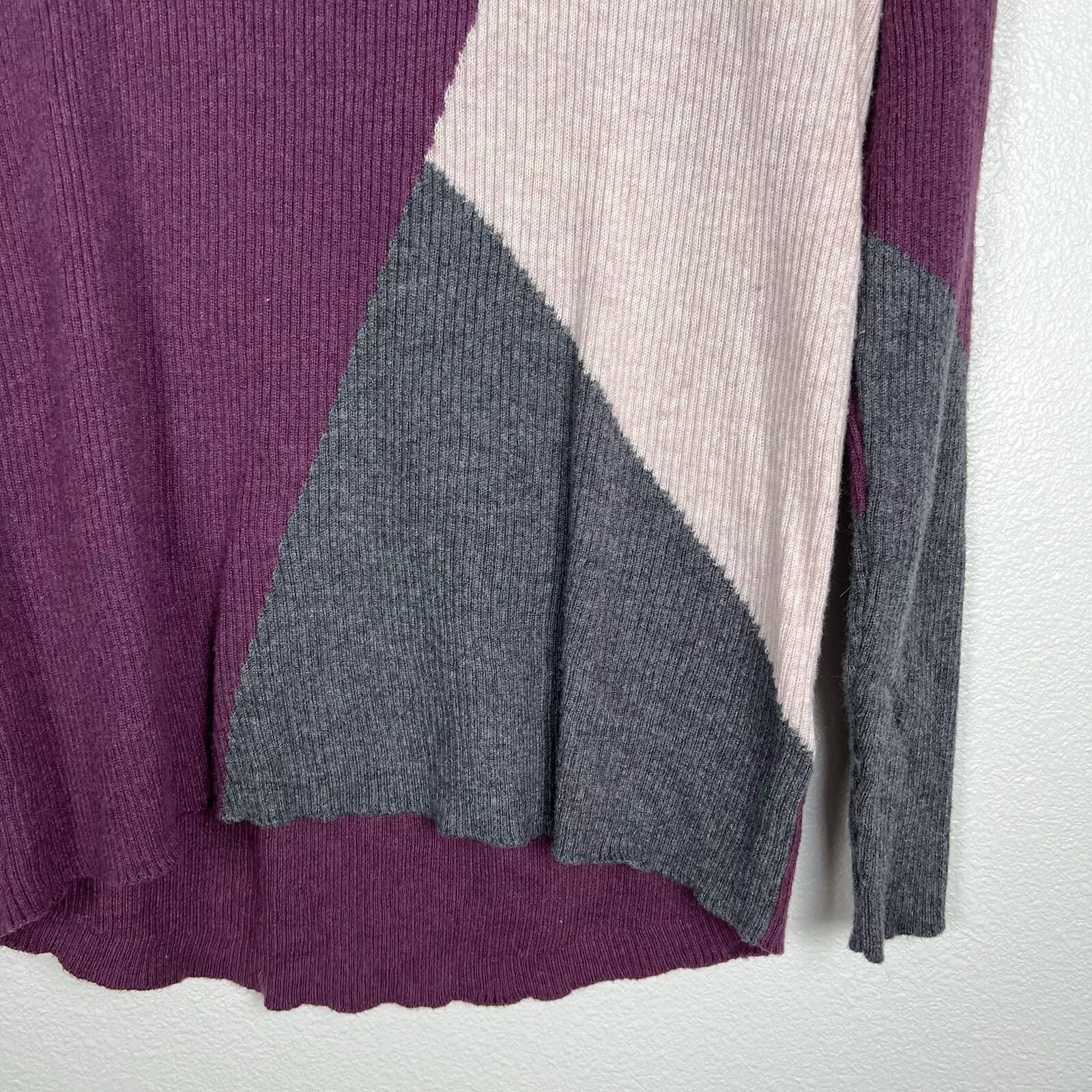 smartwool colorblock wool blend pullover knit sweater