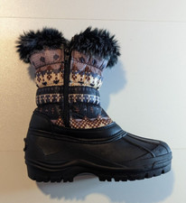 Girls Fashion Thermolite Journey Insulated Fur Lined Winter Mid Calf Ski Boot