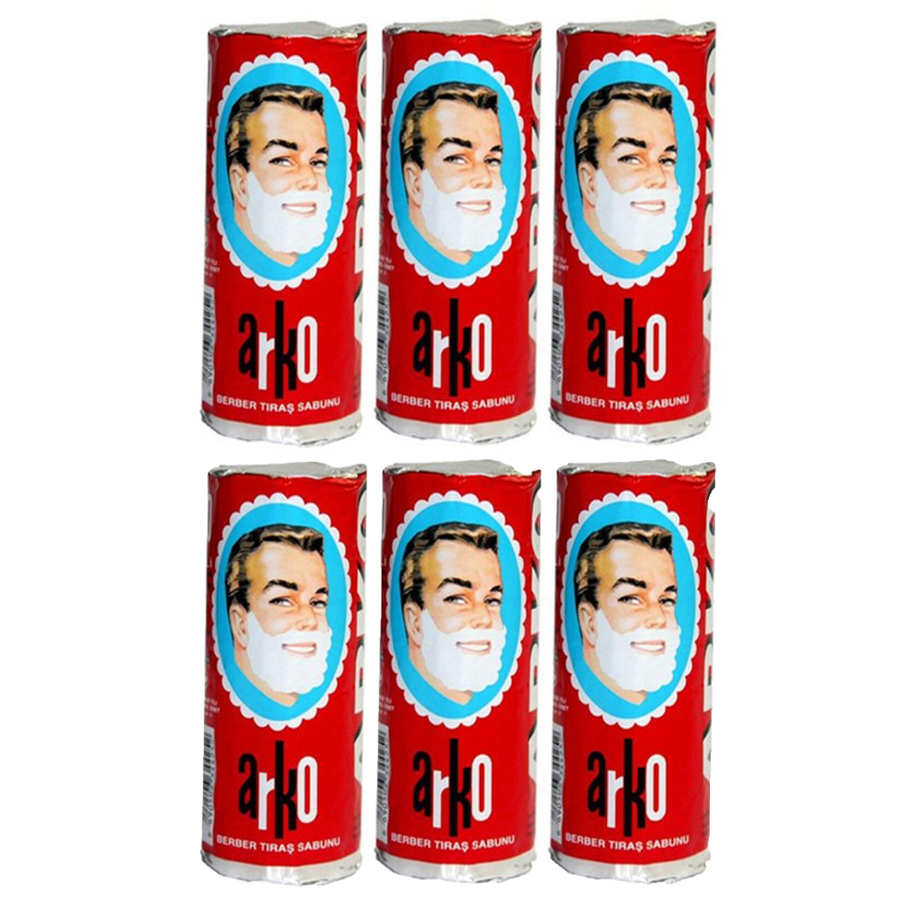 ARKO shaving soap STICK Traditional turkish shave cream 75g x 6