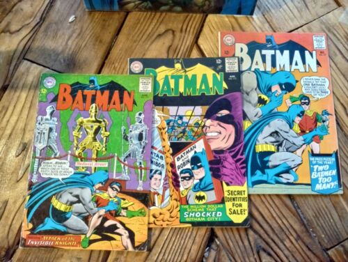 BATMAN (1965)  SILVER AGE LOT~ 3 BOOKS  ISSUES 172, 173, 177.  INFANTINO ART 👀 - Picture 1 of 16
