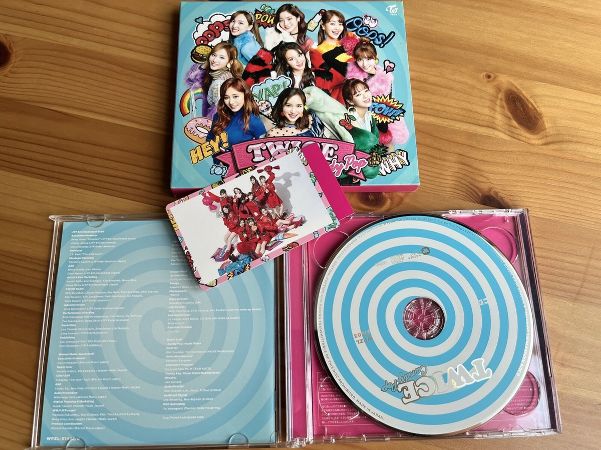 K-POP・アジア TWICE CD  DVD Twice Candy Pop Version A Limited Edition CD DVD Card (Warner