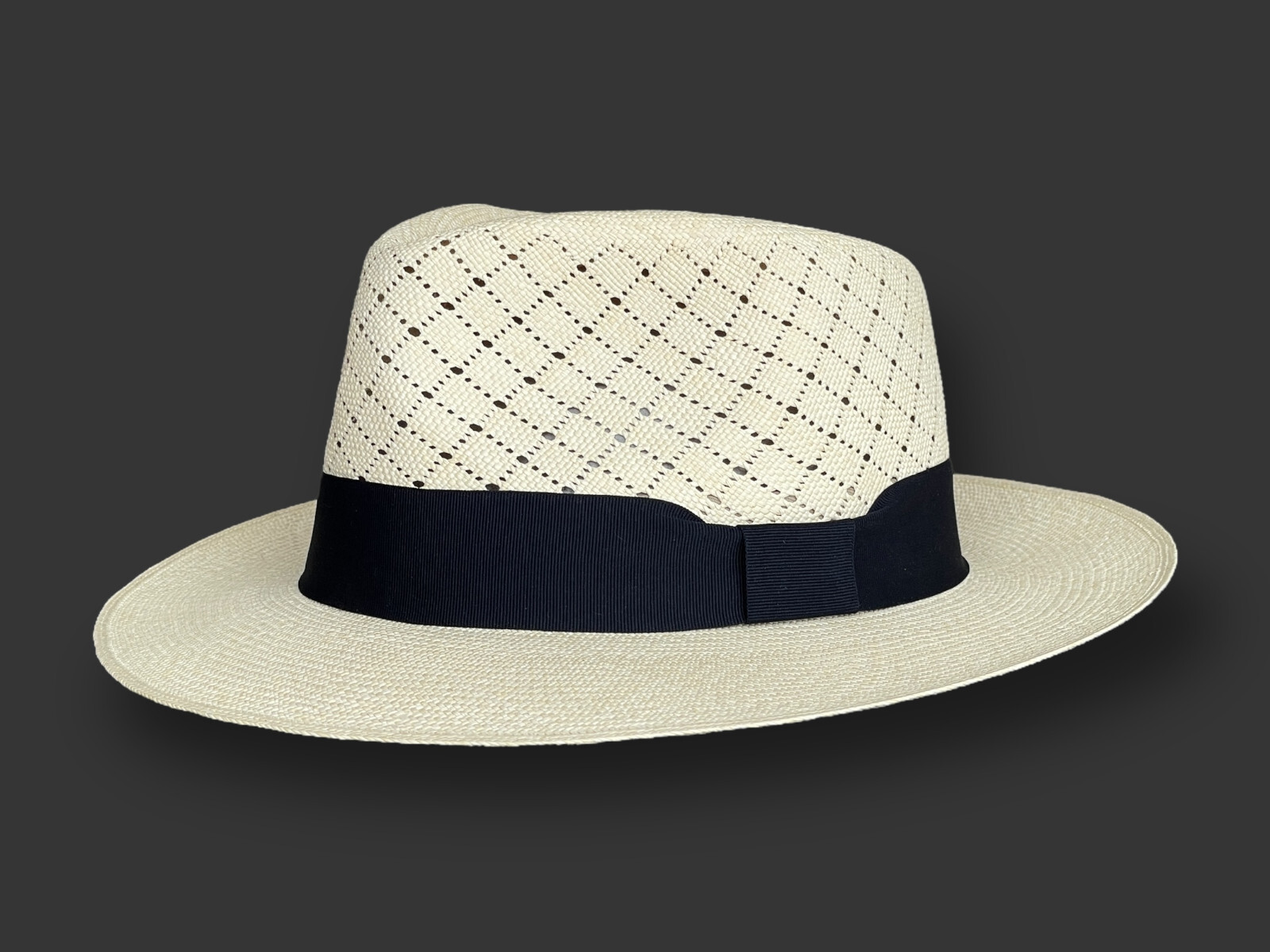 Genuine Vented Panama Hat from Montecristi "Havana Ventilated" Handmade Sun hat