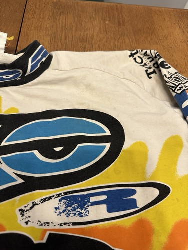 Camiseta deportiva de motocross manga larga AXO Sport Aquator vintage años 90 rara L AOP 93 - Imagen 2 de 11
