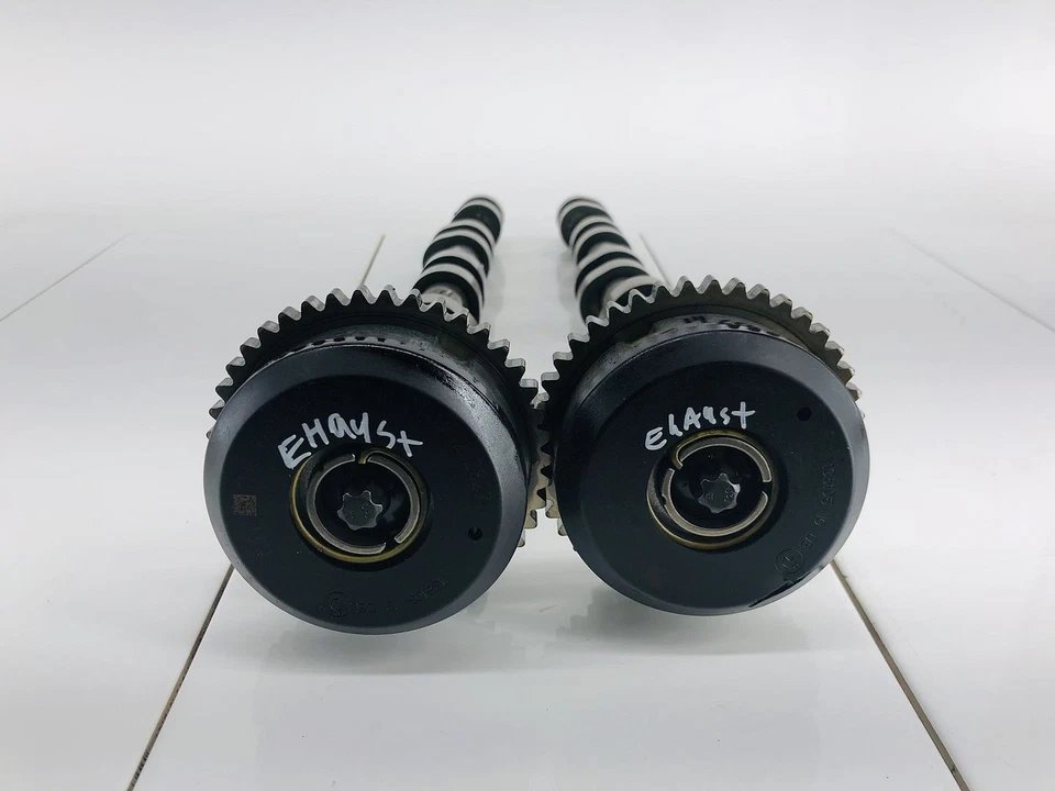 13-18 BMW 650I XDRIVE 4.4L V8 MOTOR ESCAPE ÁRBOL DE LEVAS JUEGO DE 2 OEM Foto 2 de 4