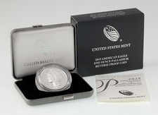 2019-W 1 Oz. Palladium Reverse Proof American Eagle in Original Box/Case