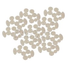 90x Round Oval Shape Pearl Sax Key Buttons for Alto Tenor Soprano Saxophone