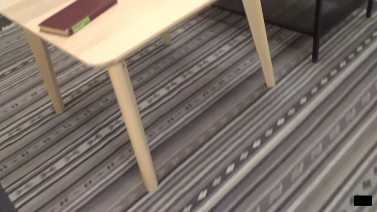 IKEA Kattrup Area Rug Flatwoven Handmade Gray 7'10