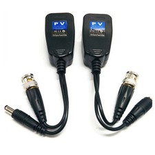 New 10 Pairs HD-CVI TVI AHD CVBS Passive Video Balun RJ45 Transceiver Connector