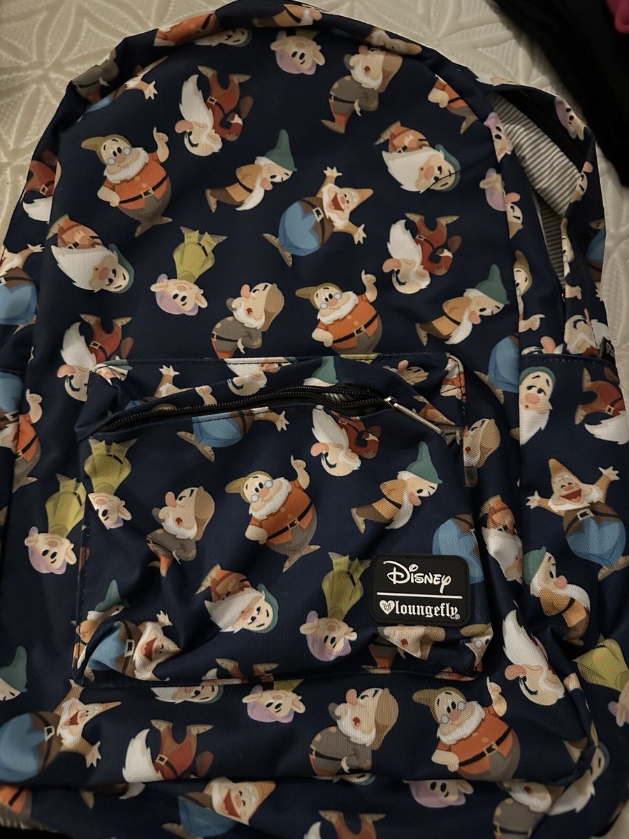 Disney Loungefly Nylon Backpack Seven Dwarfs EUC | eBay
