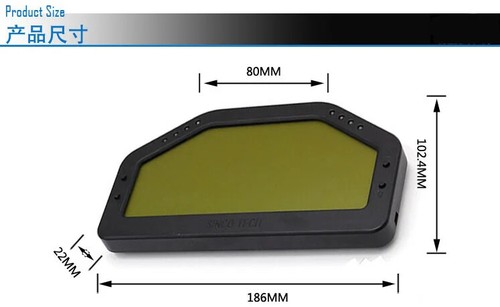Car Dash Rally Race Gauge Full Sensor Set Bluetooth Digital LCD Screen Display - Picture 13 of 18