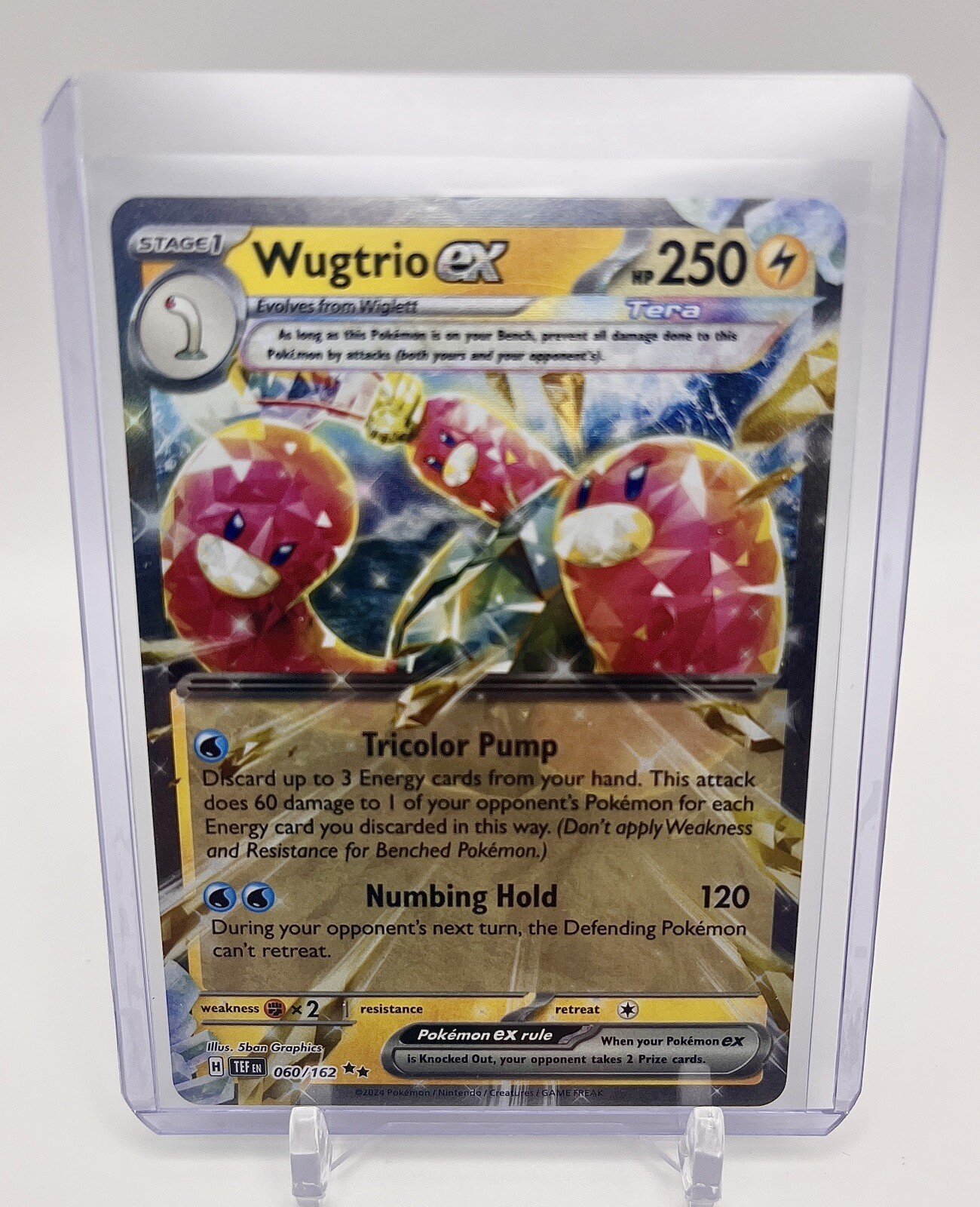 Pokemon TCG Wugtrio EX 060/162 S&V: Temporal Forces Ultra Rare Holo NM