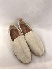 TOMS Alpargata Deconstructed Espadrille Women's Size 5 Cream Tan Canvas Slip On