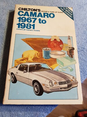Chevrolet Camaro 1967-1981 Chilton Werkstatthandbuch sehr guter Zustand kostenloser Versand 350 396 Z-28 V8