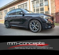 CUP Seitenschweller AnsäTze Schwarz FüR BMW X5 G05 M Paket Skirts Schweller ABS
