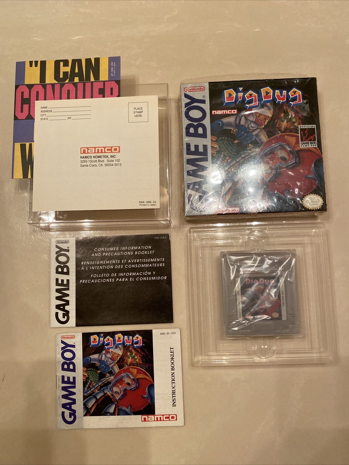 Купить Dig Dug Nintendo Game Boy Gameboy 1992 Complete на Аукцион из  Америки с доставкой в Россию, Украину, Казахстан