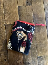 Zombie Head Stick shift Handmade Makeup Bag/pouch Zipper Small NWOT