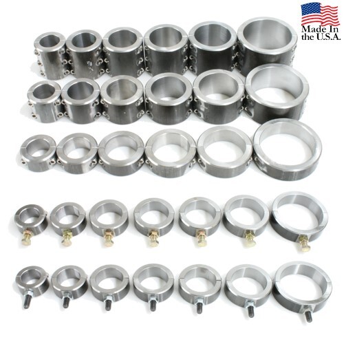 10 pc - 2 Bolt Steel Universal 1-3/4" Fabrication Clamps with Flush Mount Stud - Foto 8 di 9