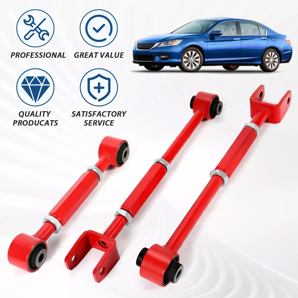 Suspension Rear Camber Control Arms Toe Kit for Accord TL 08-2013 Powder Coated - Image 3 of 4