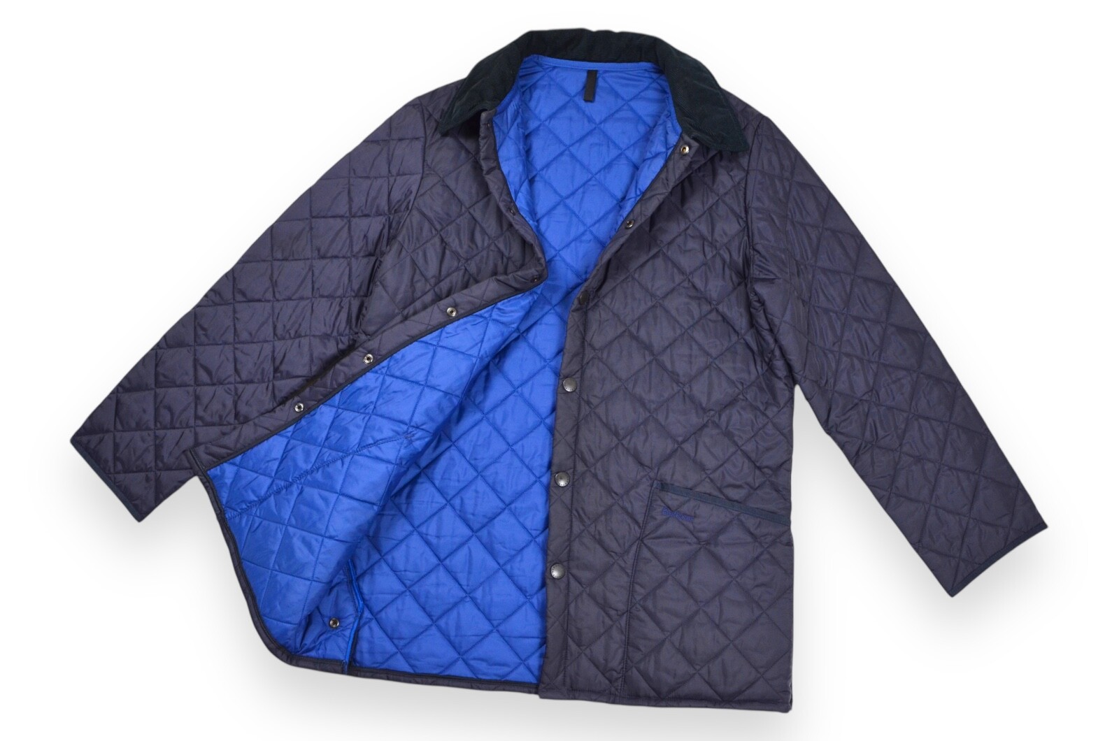 Men's Barbour Liddesdale Quilt Jacket Navy Blue England Size M