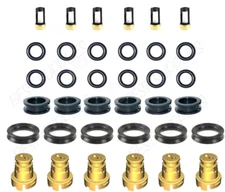 For Toyota 3.4 V6 5VZFE Fuel Injector Rebuild kit o-rings Seals Filters Caps