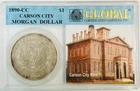 1890 CC Morgan Silver Dollar Carson City Global Holder Tells The Story