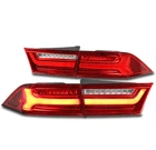 For 2004-2008 Acura TSX LED Tube Red Lens Tail Brake Lights Rear Lamp LH+RH 4pcs