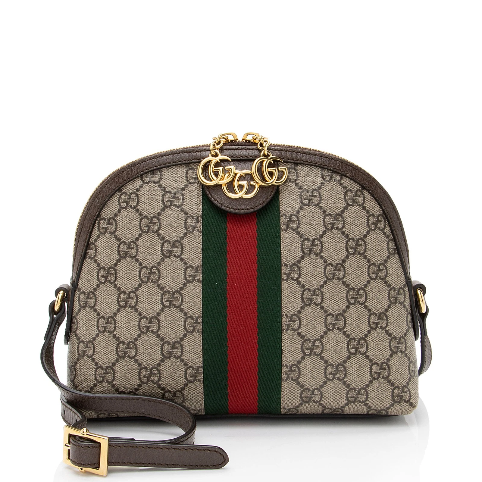 Borsa a tracolla piccola Gucci GG Supreme Ophidia Dome
