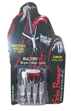 Grim Reaper Razortip Whitetail Spec 2In. Cut 3 Bld 100gr 3pkWith Practice Tip