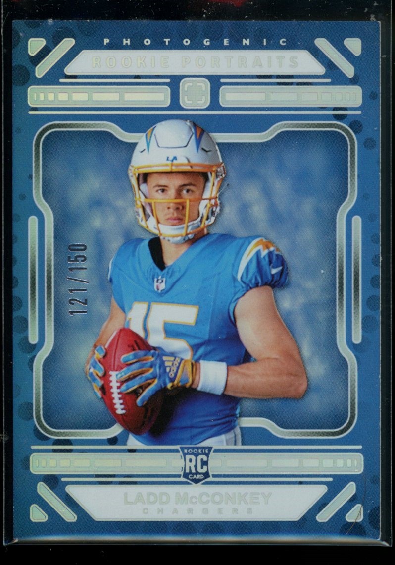 Ladd McConkey 2024 Panini Photogenic #162 Silver #/150 RC