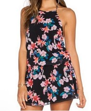 Show Me Your Mumu Black Floral Dress boho XS Revolve