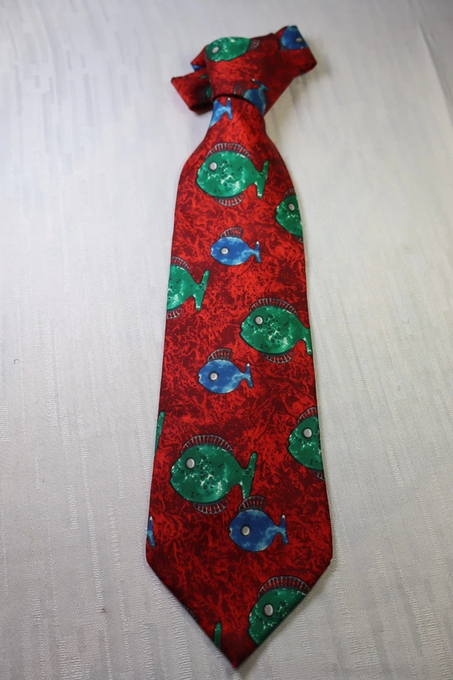 Corbata Les Copains 100% Seda Hecha en Italia Vintage Clásica Foto 4 de 4