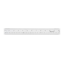 Westcott Acrylic Clear Ruler, Easy-to-Read Markings, 12 Inches,