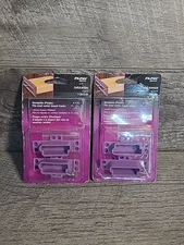 2X PLPCI Prime-Line 1-1/4" Backplate For Center Mount Drawer Track Purple R 7133