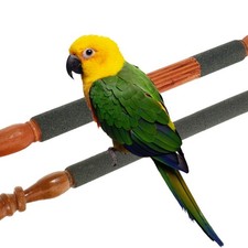 4 Pcs Bird Perches Parrot Perch Rough Beak Grinding Sticks for Bird Cage