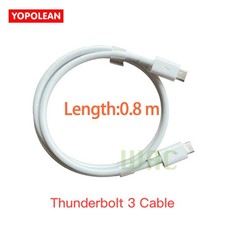 Used Thunderbolt 3 Cable 0.8m for Apple Macbook Pro Air Mini iMac iPhone 15/Pro