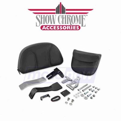 Show Chrome Smart Mount Quick Detach Backrest Kit for 2014-2017 Can-Am fq
