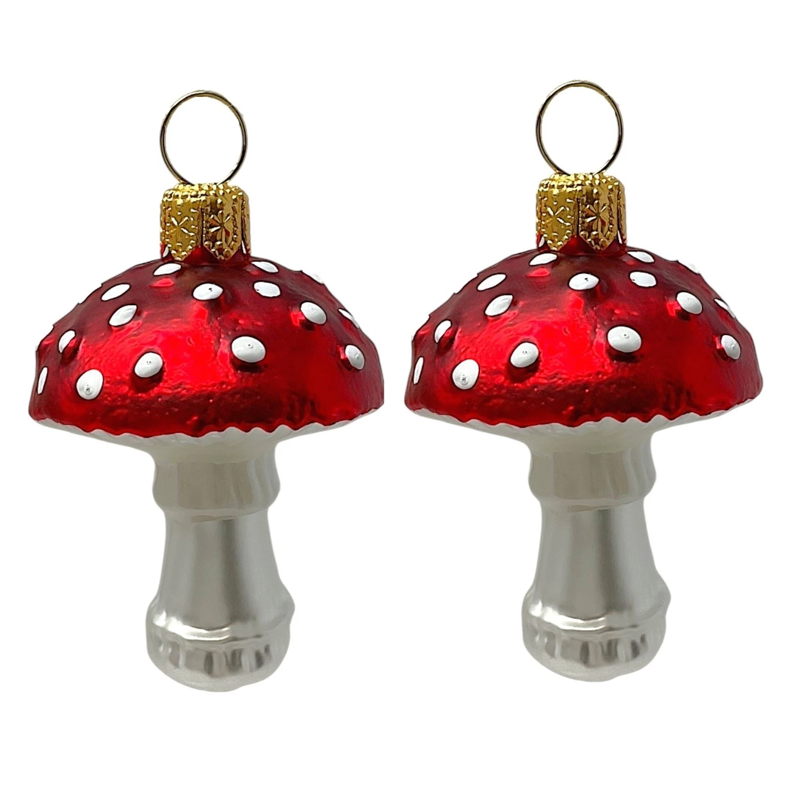 Pinnacle Peak Trading Toadstool Mushrooms Christmas Ornament - Thumbnail 3