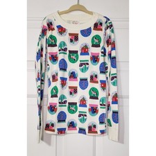 Hannah Andersson Snow Globe Pajamas 100 Organic Cotton Size 6/7