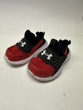 Under Armour Toddler Boy's UA BINF Runplay Red/White/Black Sneakers-Size 6K