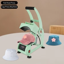 Hat Heat Press Machine with Digital LCD Timer & Temperature Control for Caps