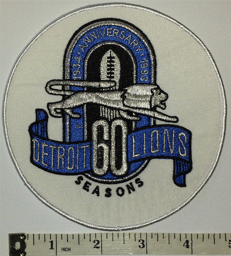 TOPPA CALCIO DETROIT LIONS 60° ANNIVERSARIO STAGIONI NFL