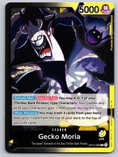 Gecko Moria OP14-080 Leader The Azure Sea's Seven One Piece Near Mint